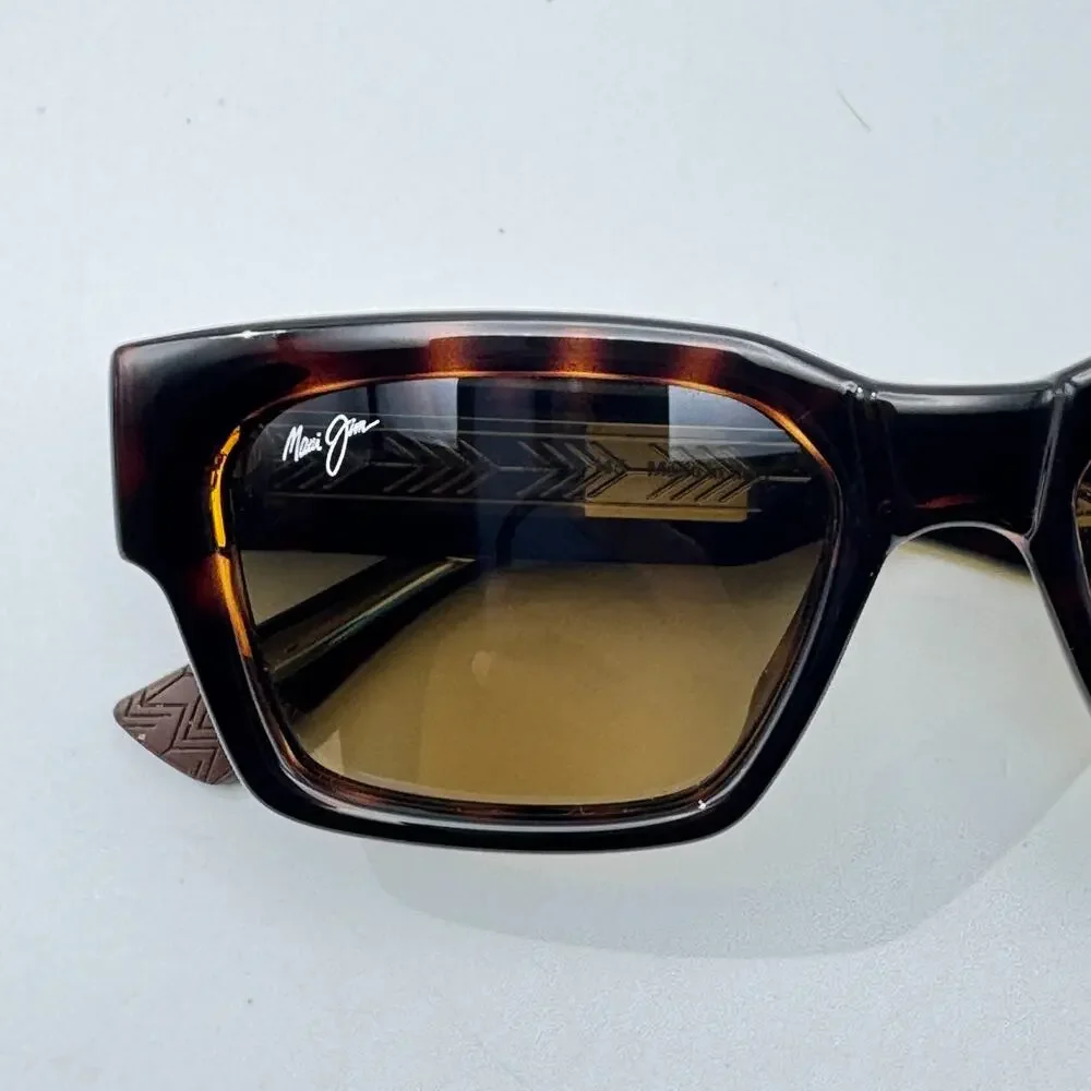 Maui Jim Sunglasses Kenui STG-SG MJ642-10 Dark Havana Frame Polarized 53mm